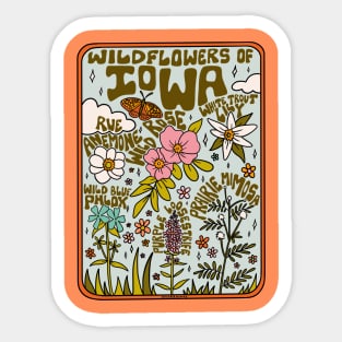 Iowa Wildflowers Sticker